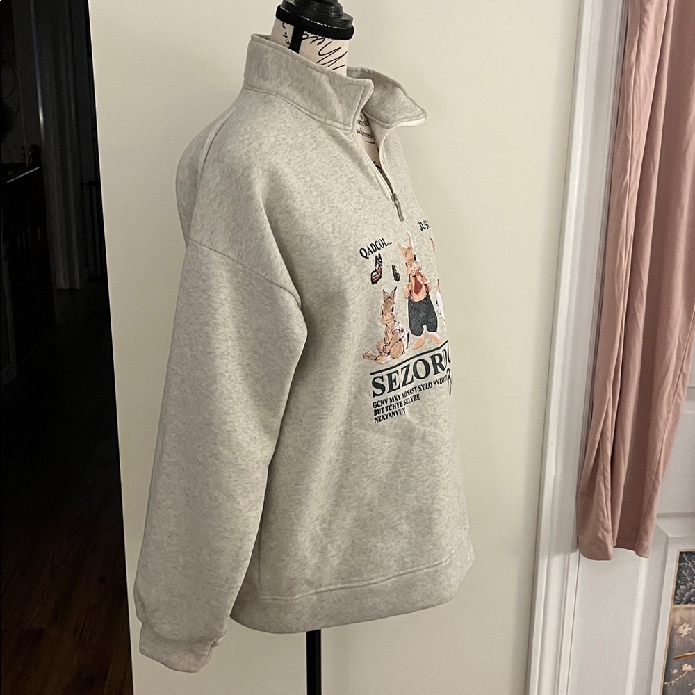 🍎Gray Women's Sweatshirt - Picture 3 of 10